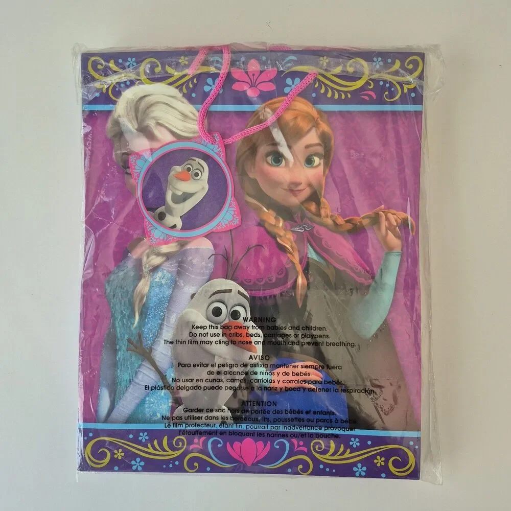 Hallmark Expressions Disney Frozen Elsa Anna Olaf 9 Gift Bags w/ Handles Cards